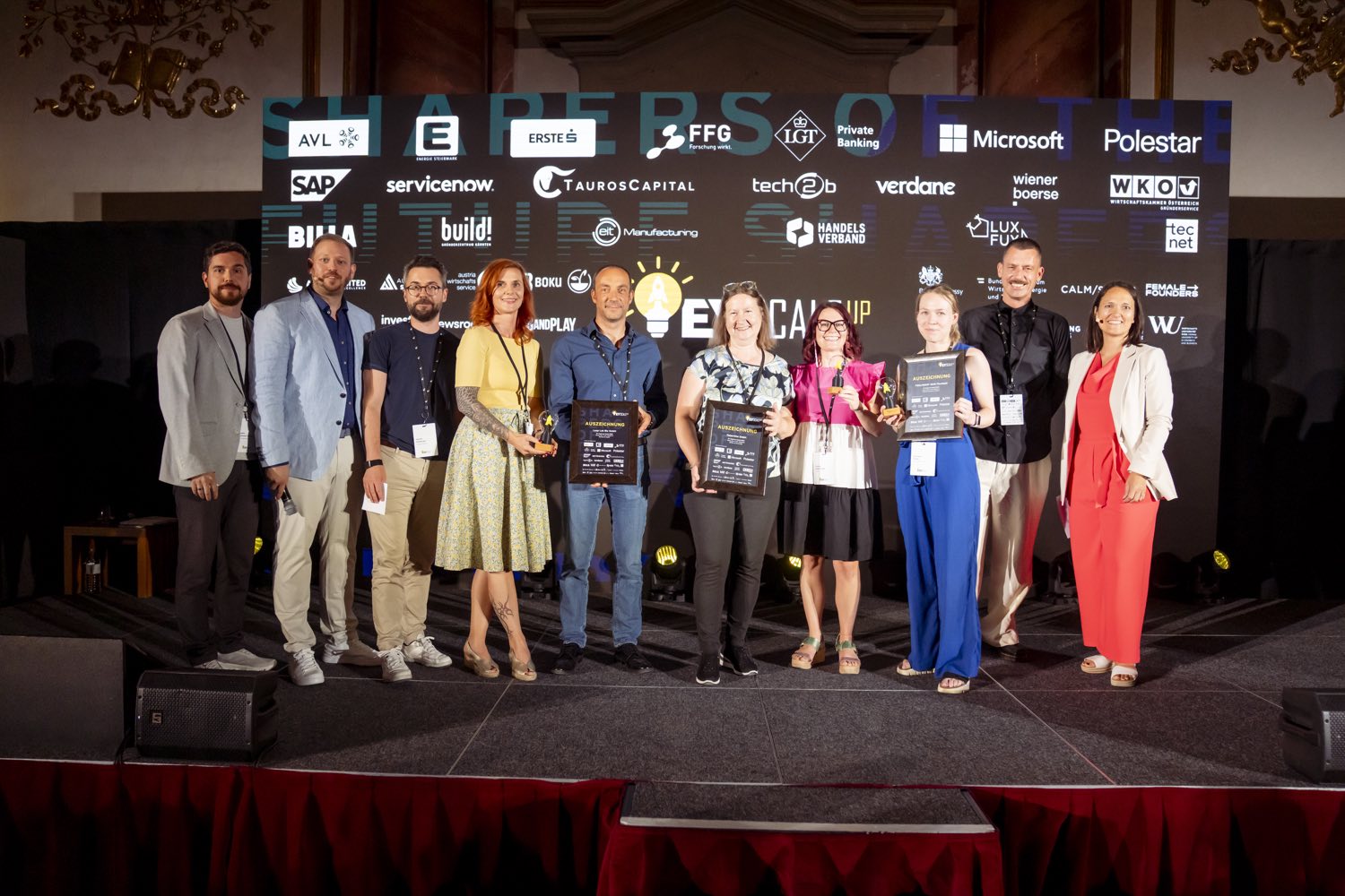 Humably-Team bei der Preisverleihung des EY Scale-up Award 2026 in Wien